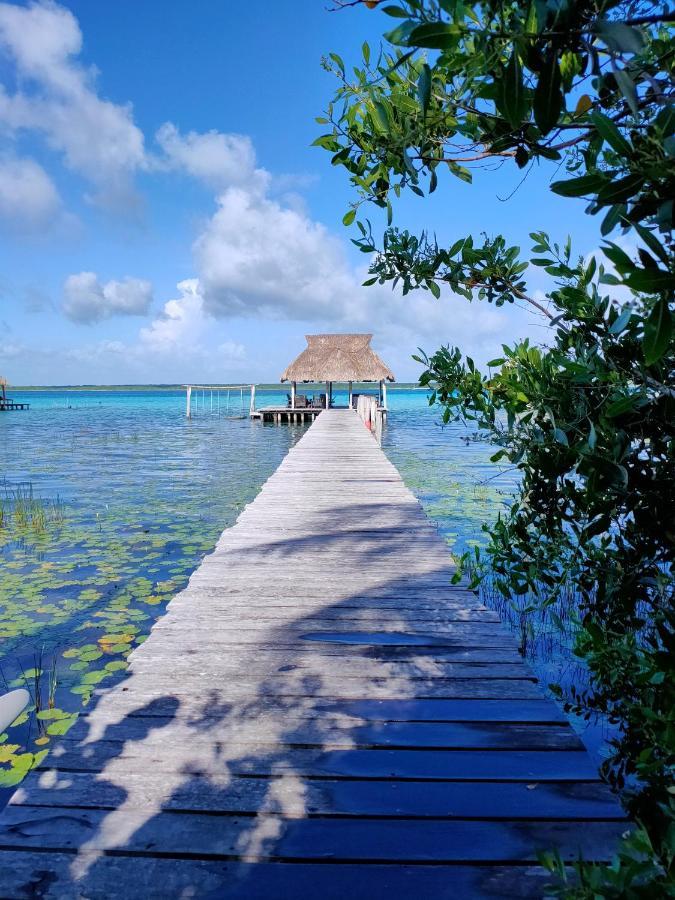 Villa Ensueno, Lagoon Private Front Bacalar Buitenkant foto
