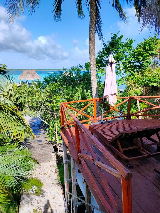 Villa Ensueno, Lagoon Private Front Bacalar Buitenkant foto