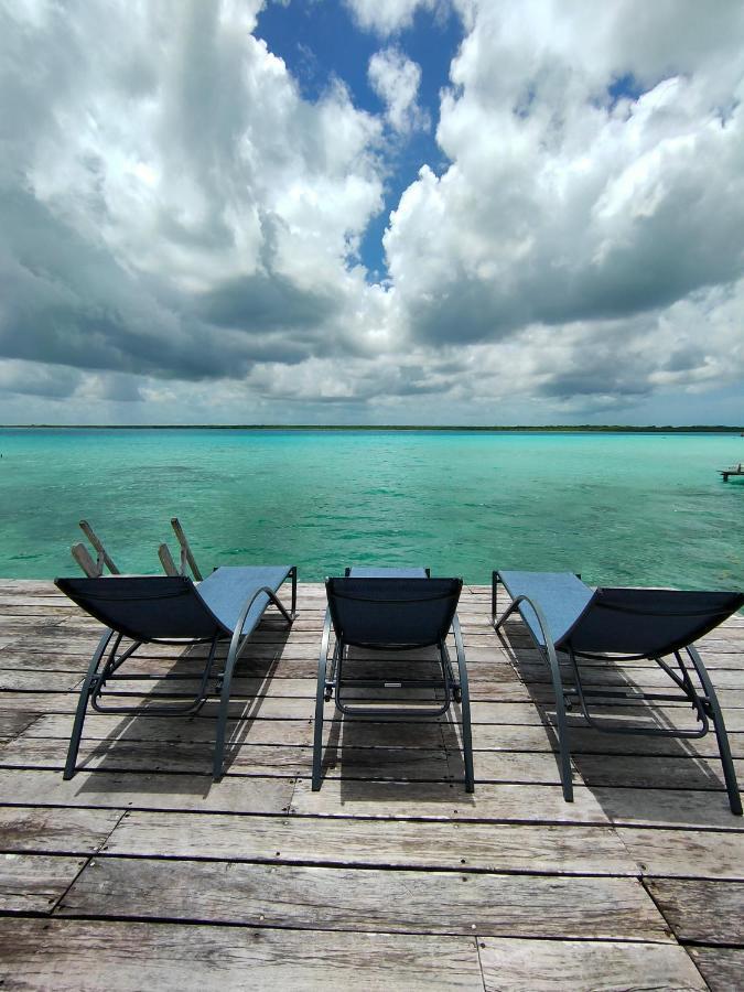 Villa Ensueno, Lagoon Private Front Bacalar Buitenkant foto